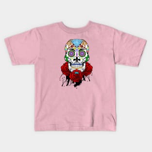 Sugar Skull and Roses Kids T-Shirt